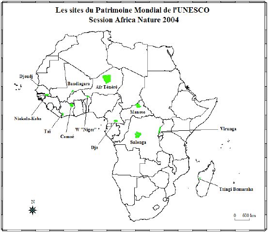 carte des sites